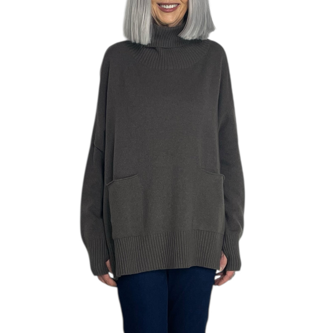 TURTLENECK KNIT PULLOVER