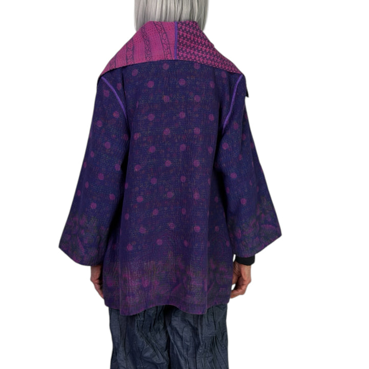 OVERDYED COTTON FLARE JACKET