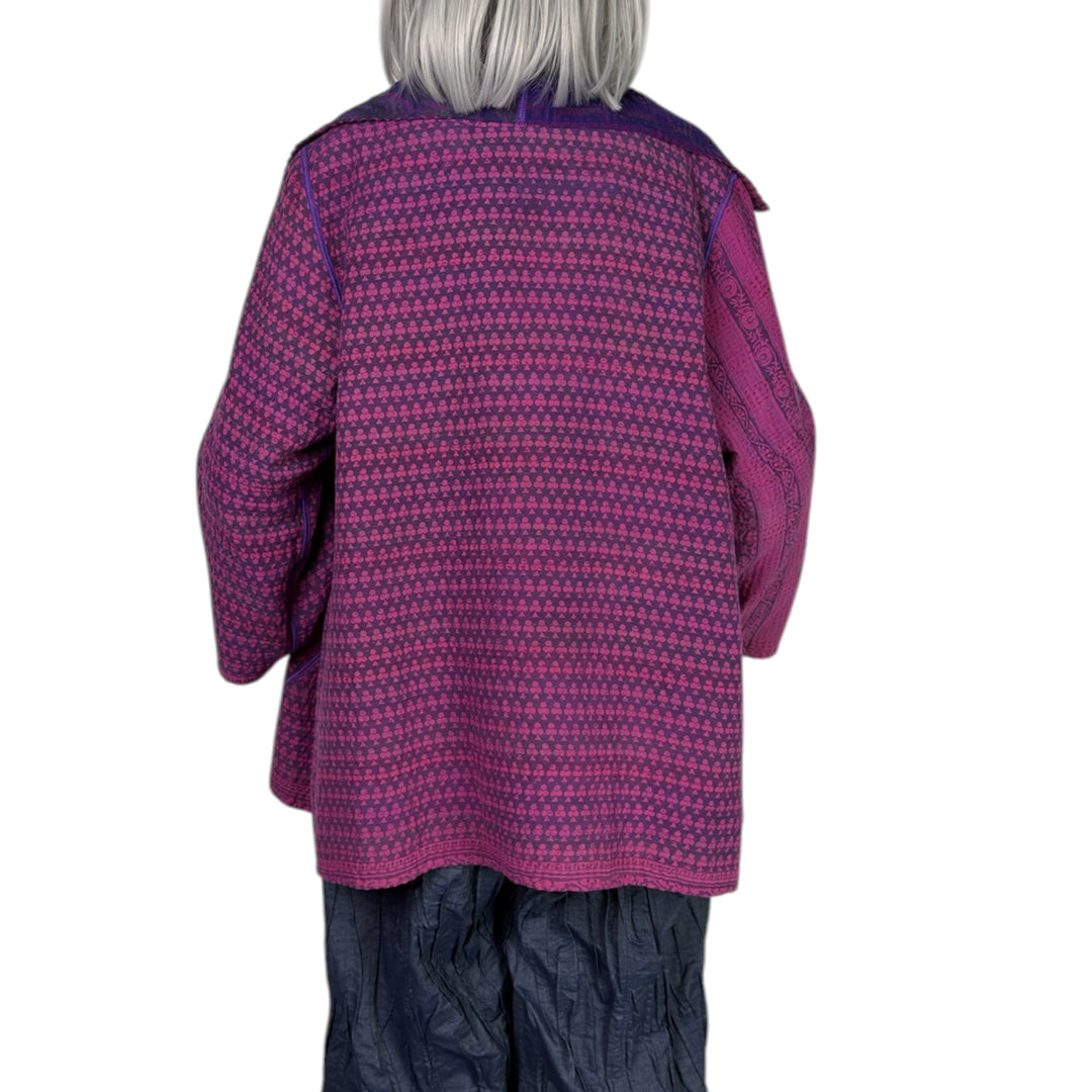 OVERDYED COTTON FLARE JACKET