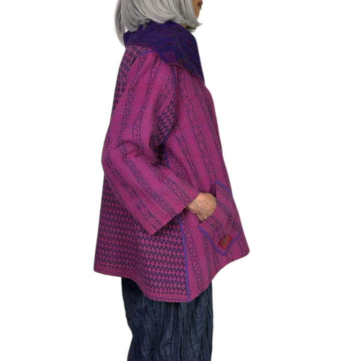 OVERDYED COTTON FLARE JACKET