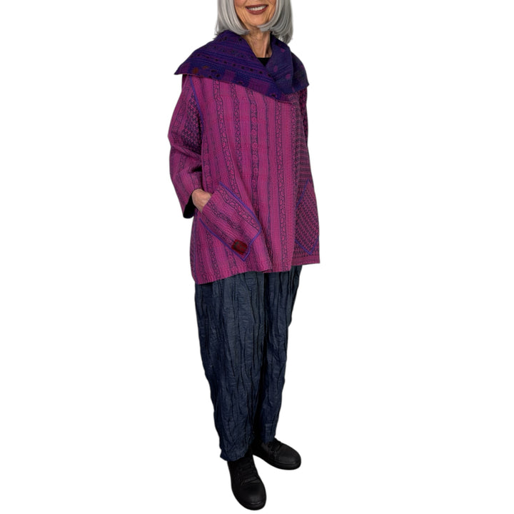 OVERDYED COTTON FLARE JACKET