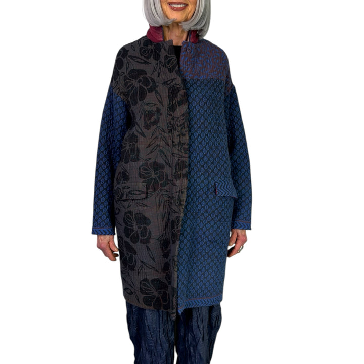 QUILTED LONG LINE JACKET