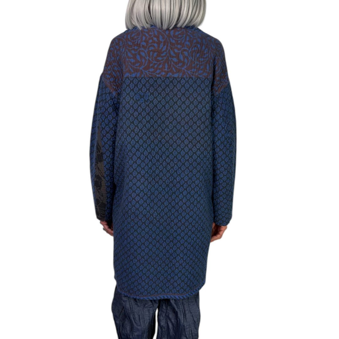 QUILTED LONG LINE JACKET