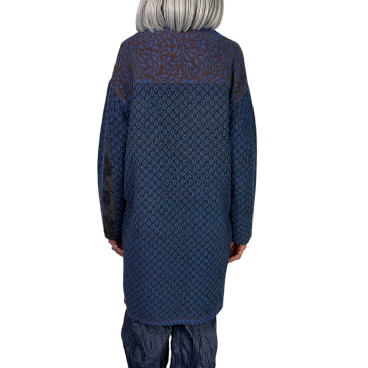 QUILTED LONG LINE JACKET