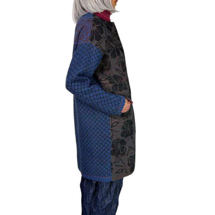 QUILTED LONG LINE JACKET