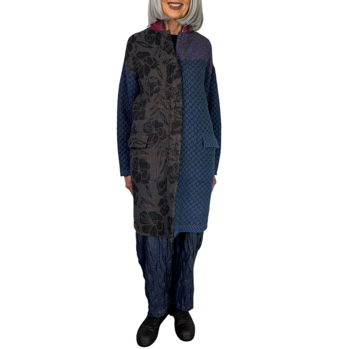 QUILTED LONG LINE JACKET