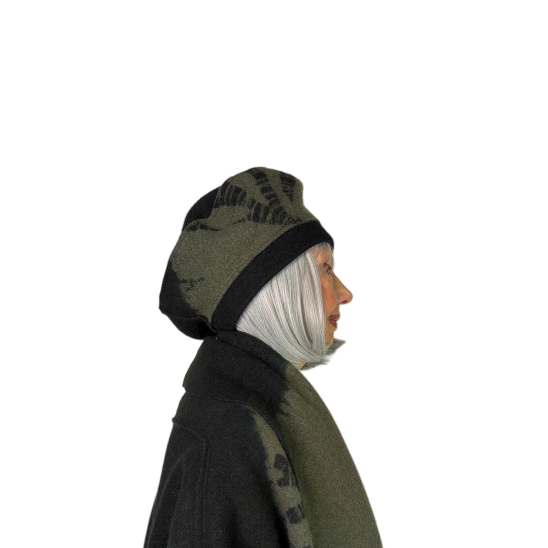 CIRCLE TIE DYE BW BERET