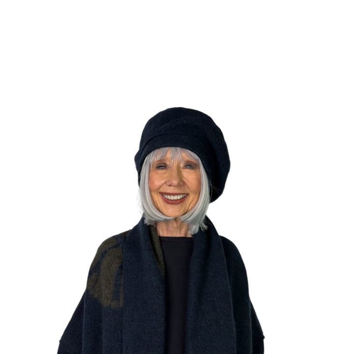 CIRCLE TIE DYE BW BERET