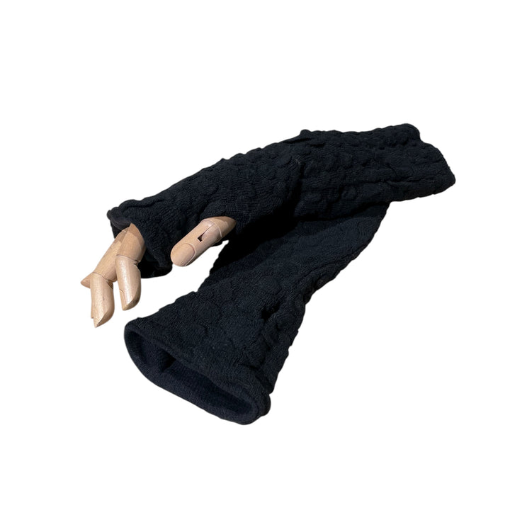 COCO BUBBLE KNIT FINGERLESS GLOVES