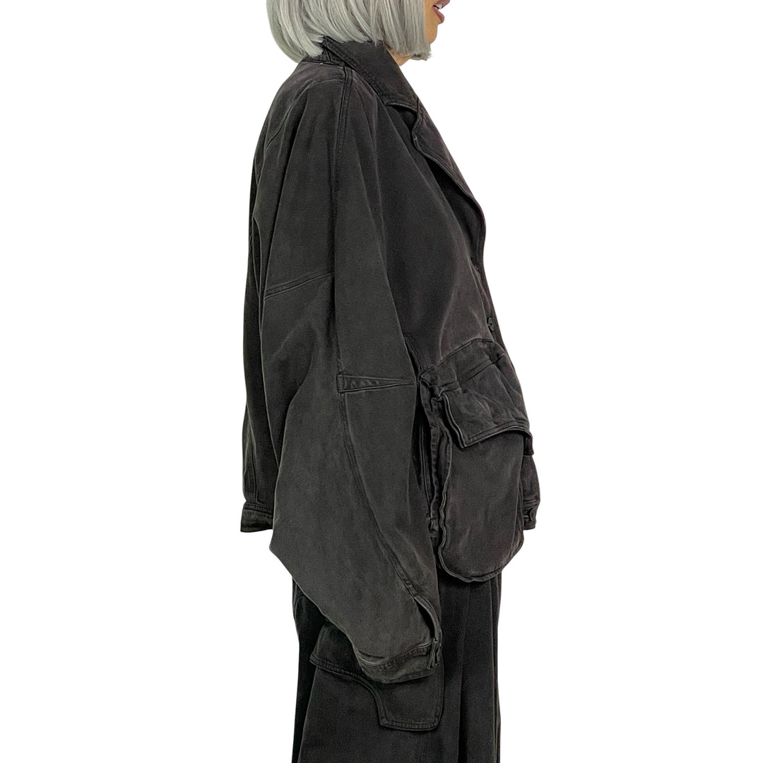 DOLMAN SLEEVE DENIM JACKET