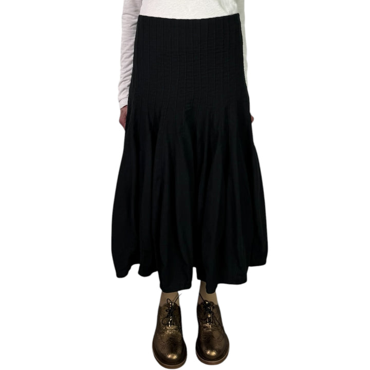 STITCHED PLEATS SKIRT 