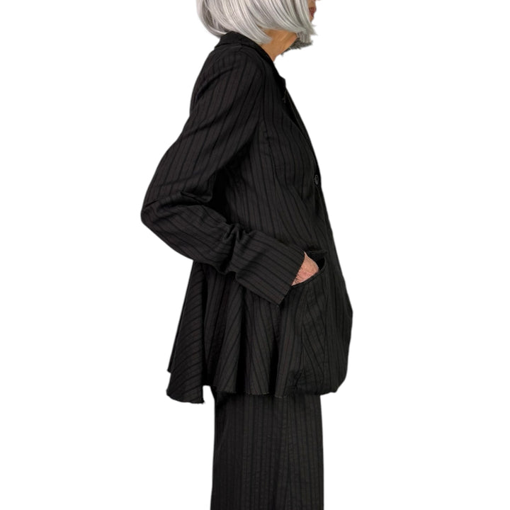 STRIPED LONG JACKET