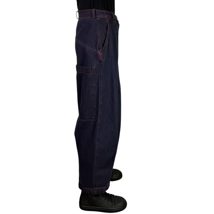OVER-DYED DENIM TROUSER