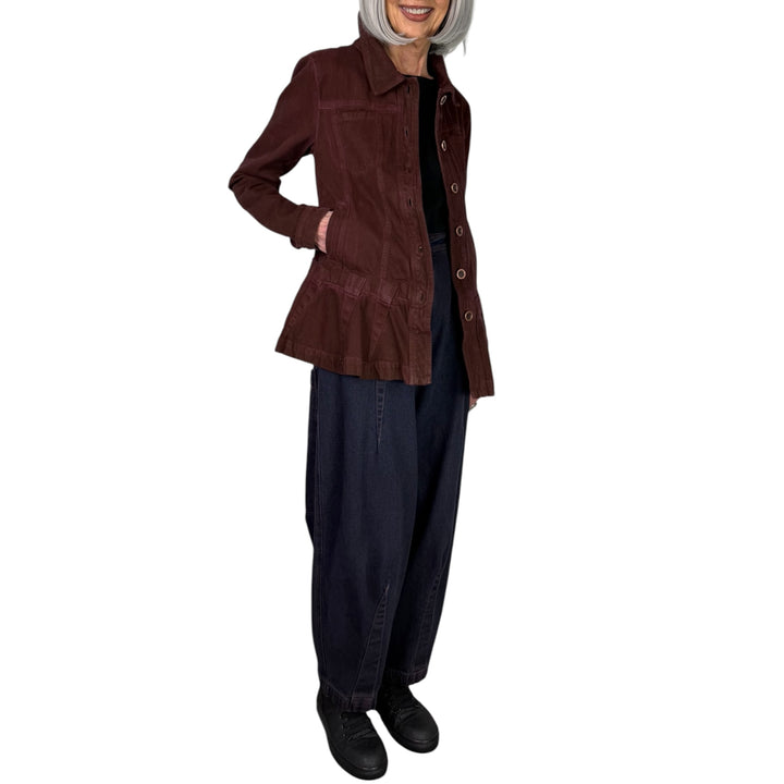 OVER-DYED DENIM TROUSER