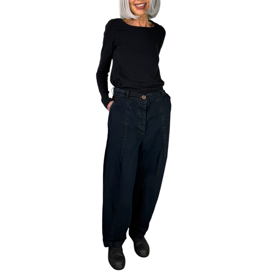 OVER-DYED DENIM TROUSER