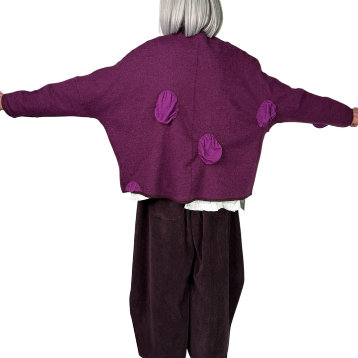DOTS ON KNIT CARDIGAN