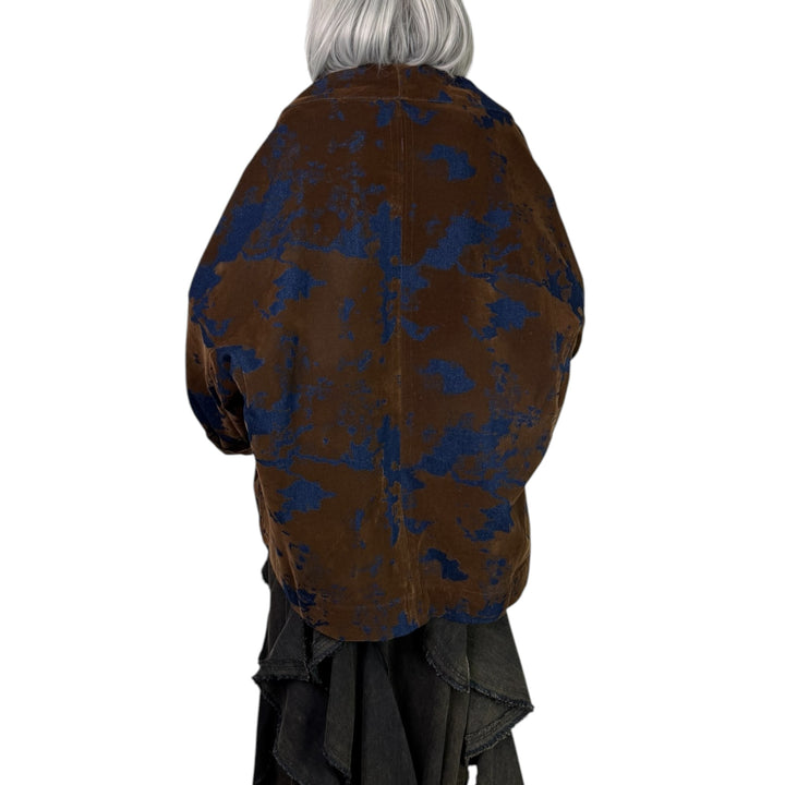 FLOCKED DENIM JACKET