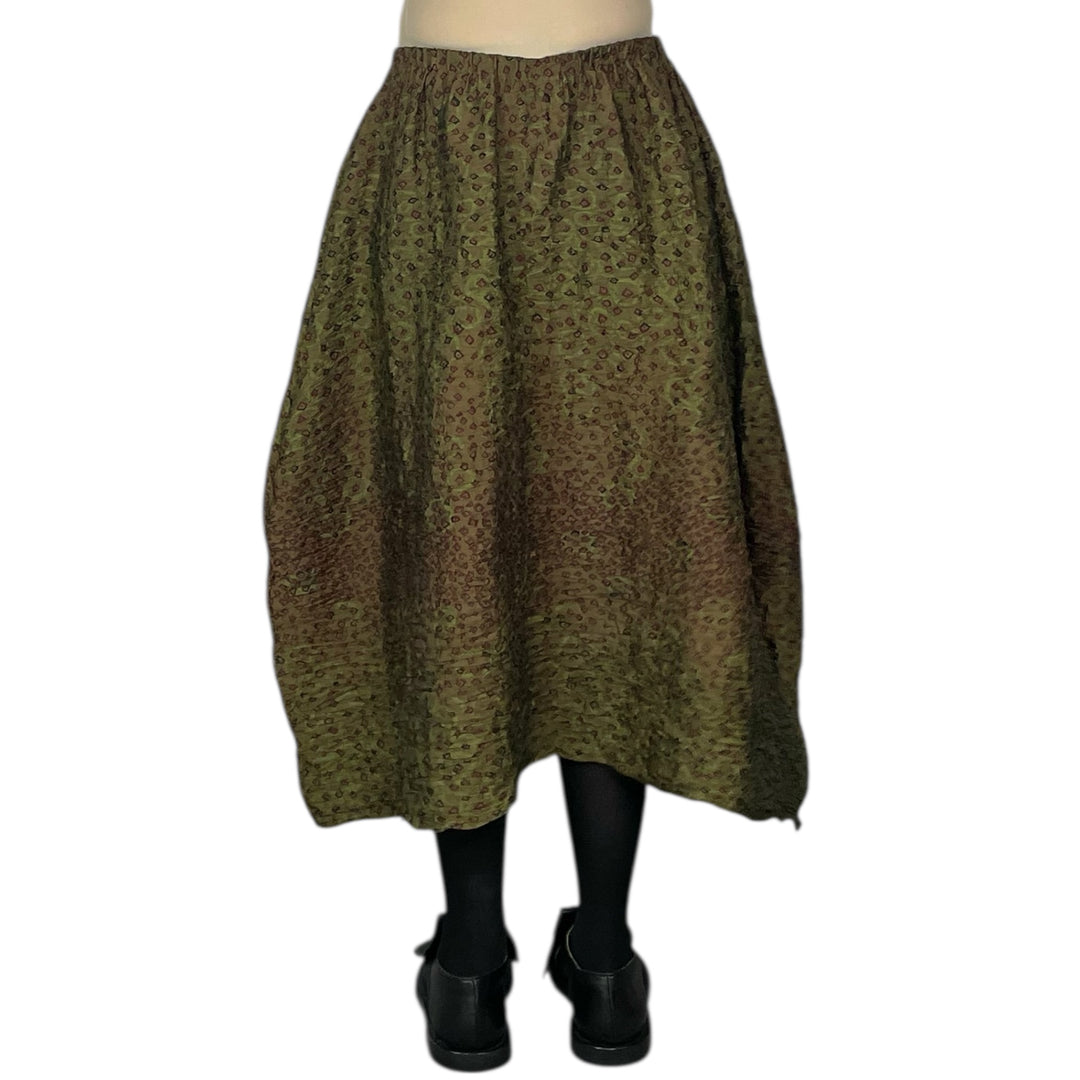SHIBORI HORIZONTAL PLEAT SKIRT