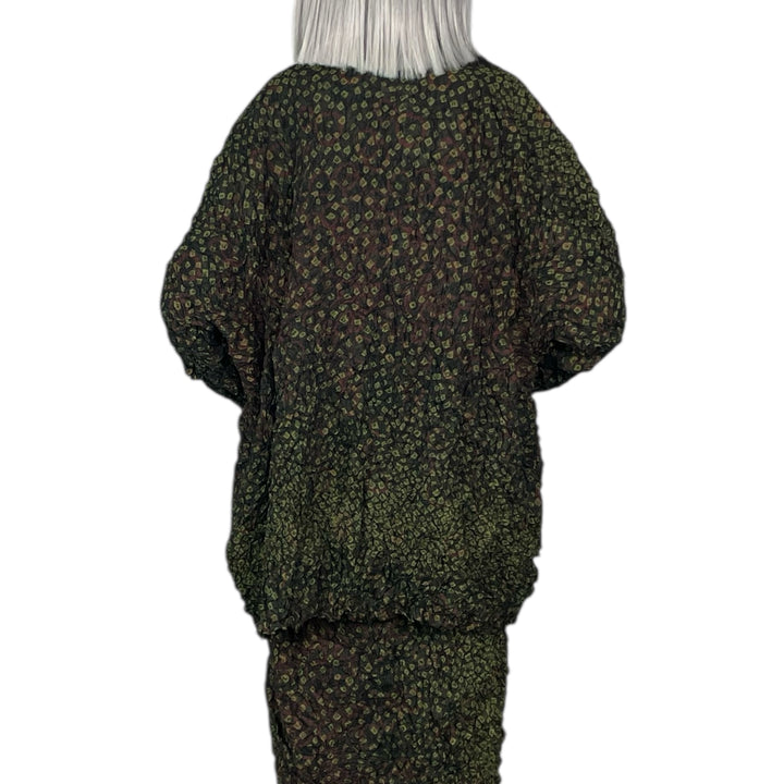 SHIBORI CRUSH PLEAT LONG TOP