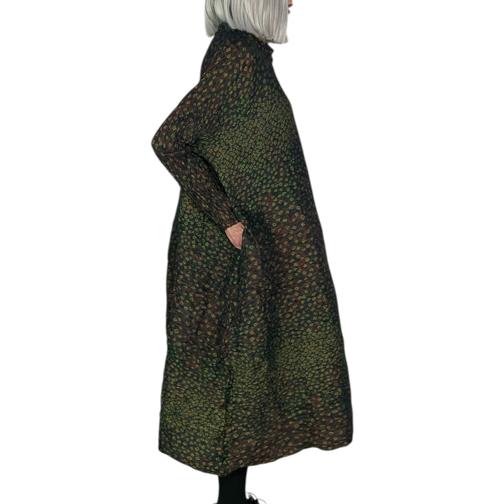 SHIBORI HORIZONTAL PLEAT DRESS