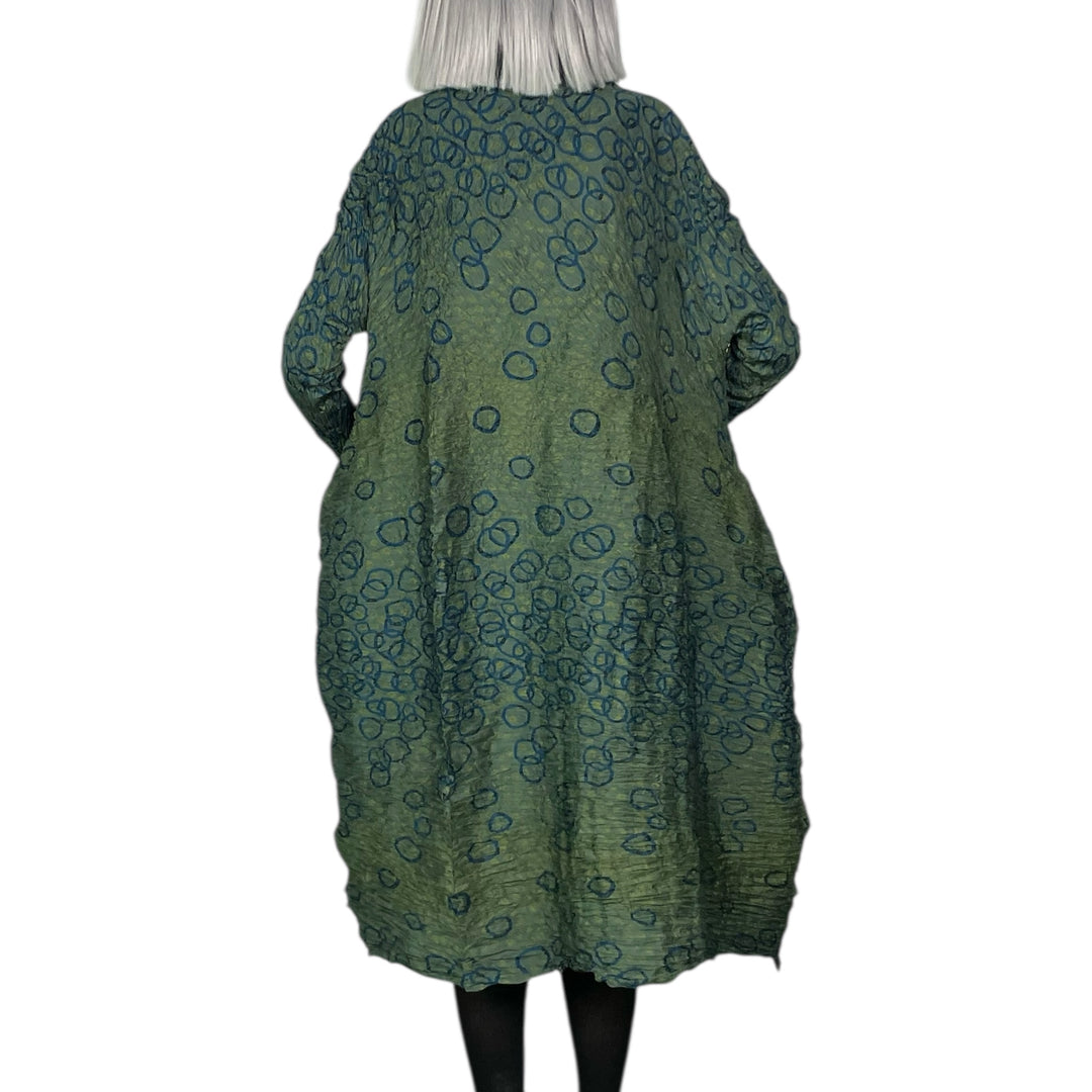 SHIBORI HORIZONTAL PLEAT DRESS