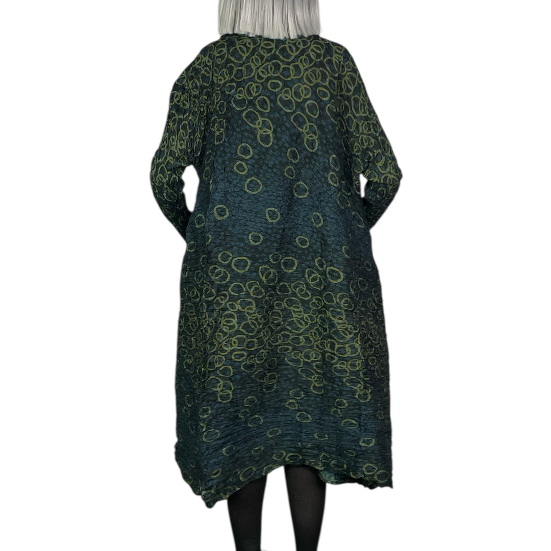SHIBORI HORIZONTAL PLEAT DRESS