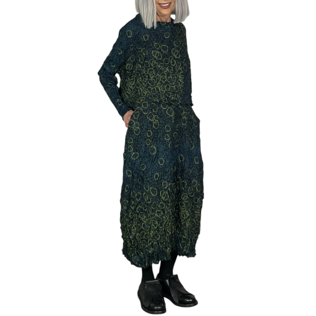 SHIBORI CRUSH PLEAT SKIRT