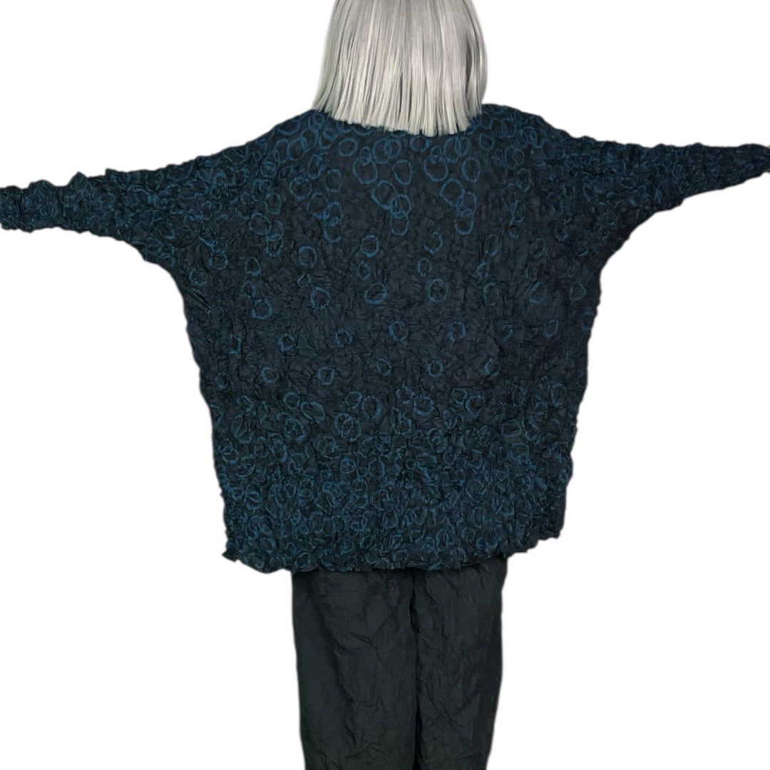 SHIBORI CRUSH PLEAT LONG TOP