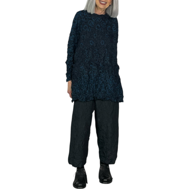 CRUSH PLEAT TAFFETA PANT