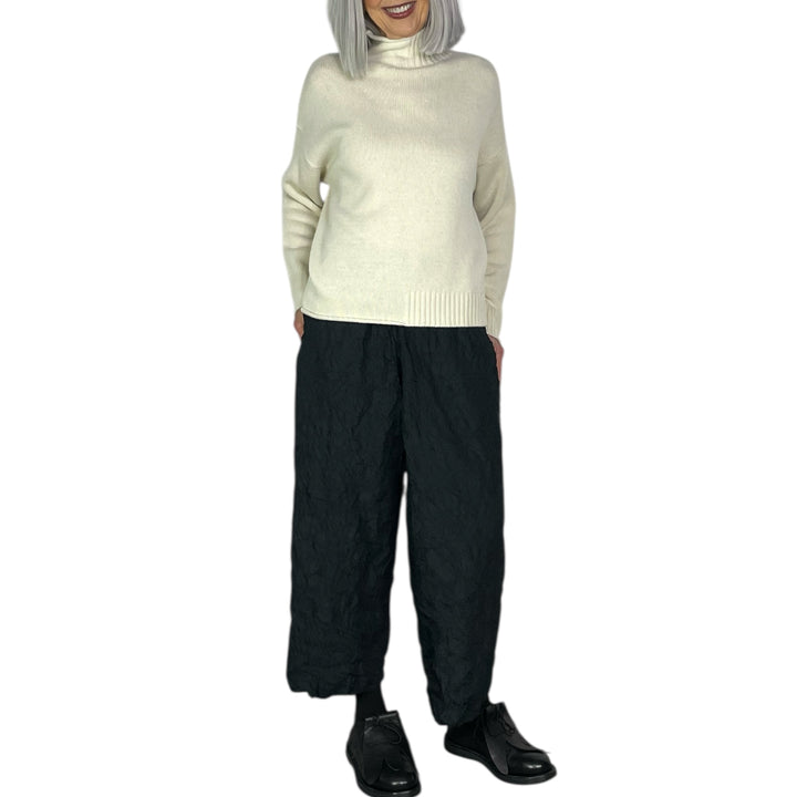 CASHMERE MOCK NECK PULLOVER