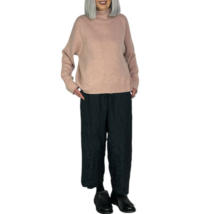 CASHMERE MOCK NECK PULLOVER