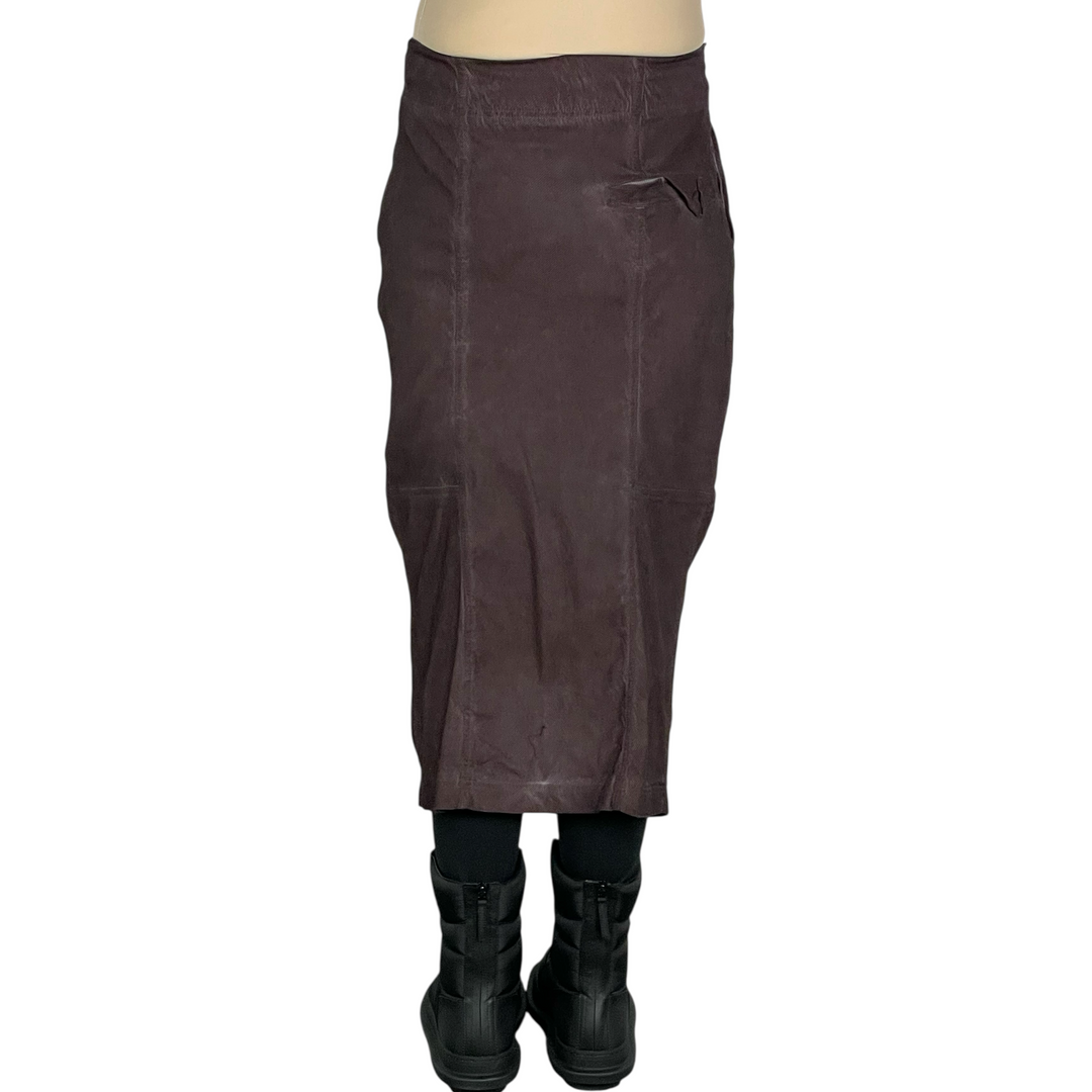STRETCH TWILL SLIM SKIRT