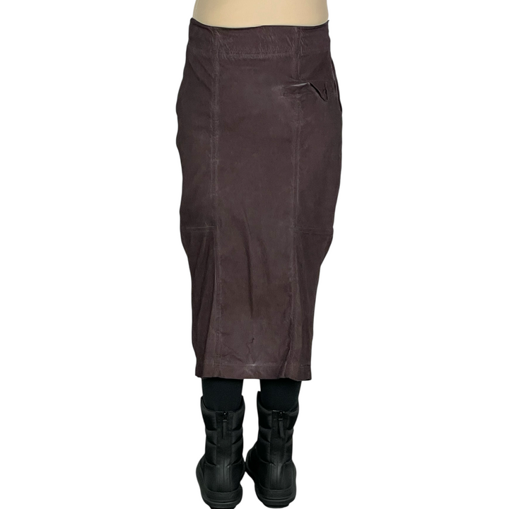 STRETCH TWILL SLIM SKIRT