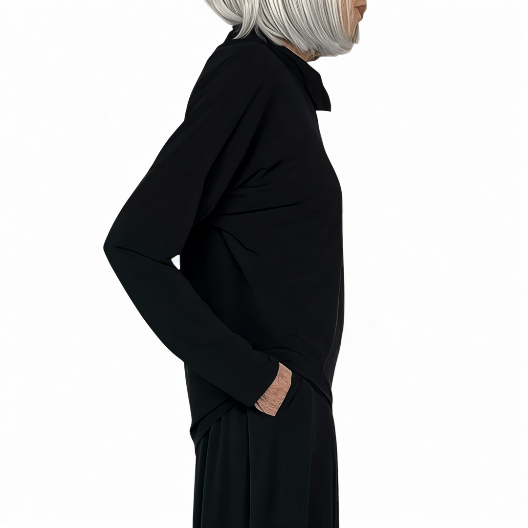 DRAPE JERSEY-68 COWL NECK TOP