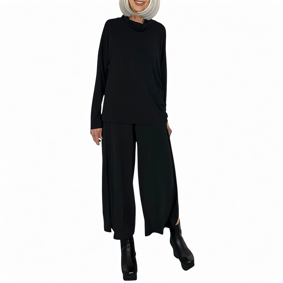 DRAPE JERSEY-68 COWL NECK TOP