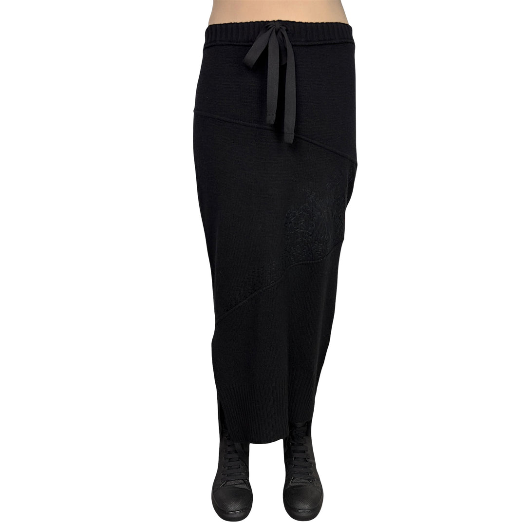 KNIT & ECO SUEDE SLIM SKIRT
