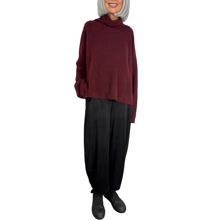 MELANGE KNIT TURTLENECK SWEATER