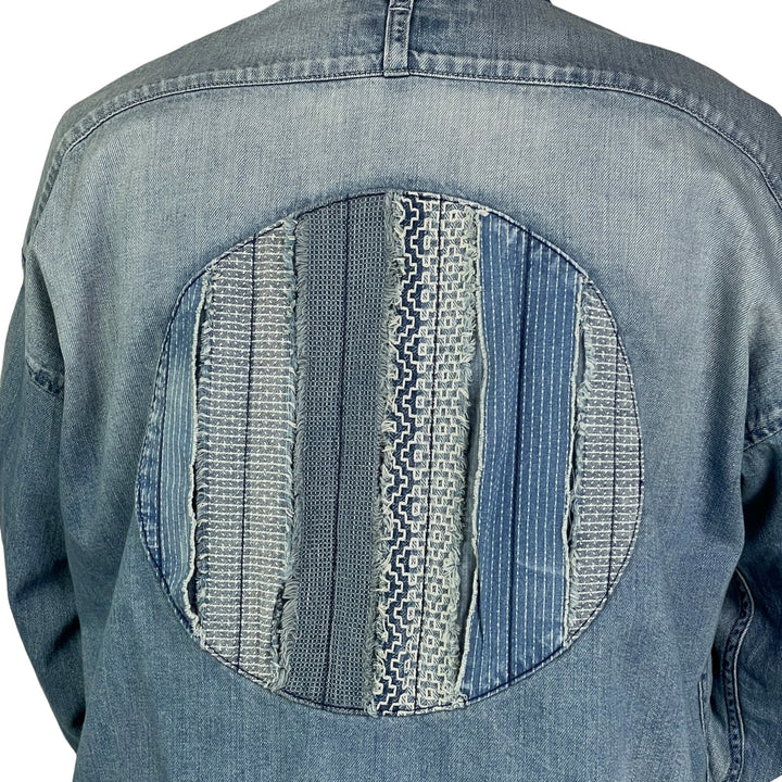 APPLIQUED DENIM SHIRT