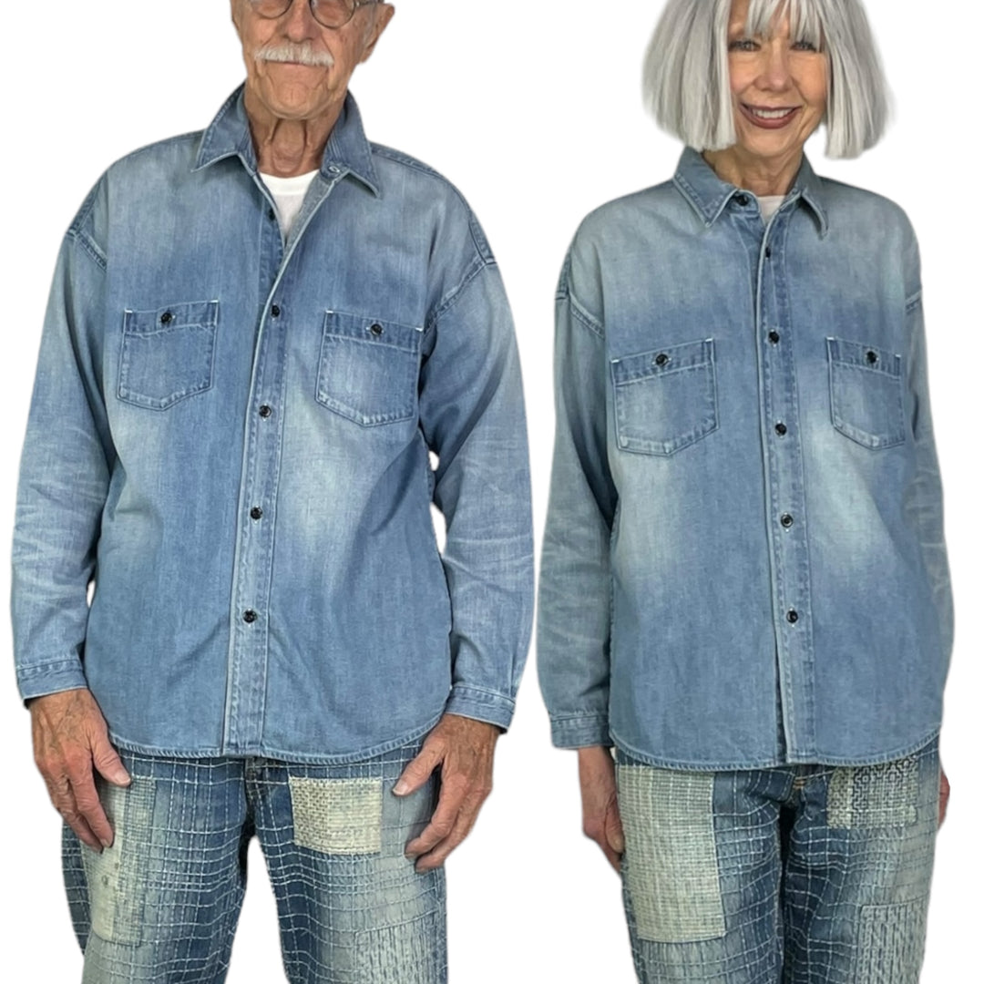 INDLAID DENIM SHIRT