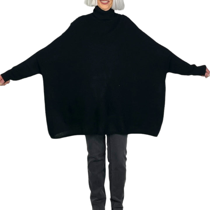 JOJO CASHMERE PONCHO PULLOVER