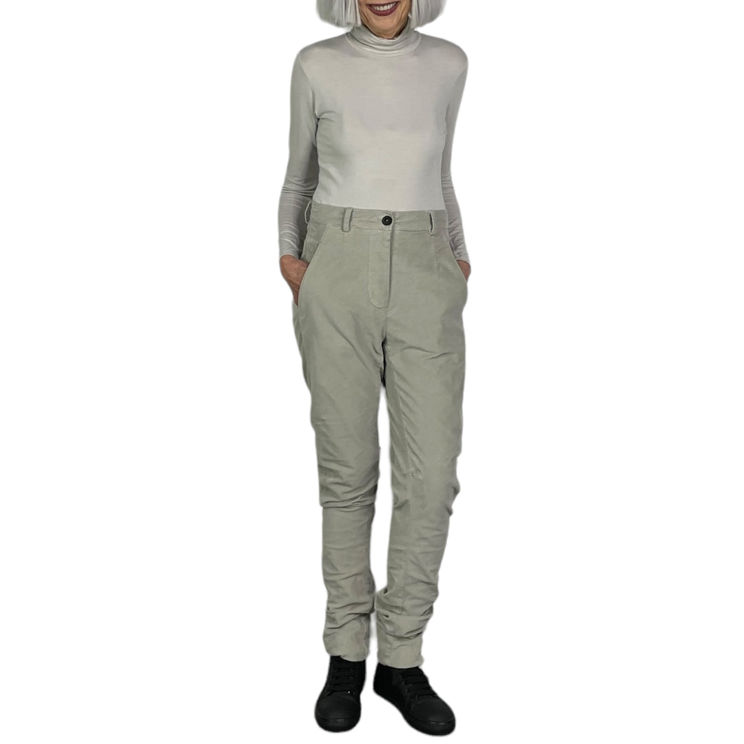 RUCHED SLIM LEG PANT