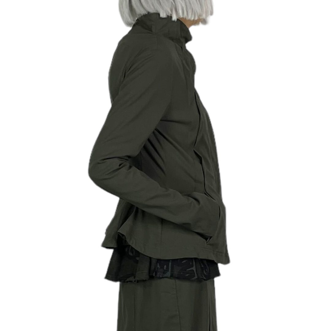 SEAMED FRONT FITTED JACKET