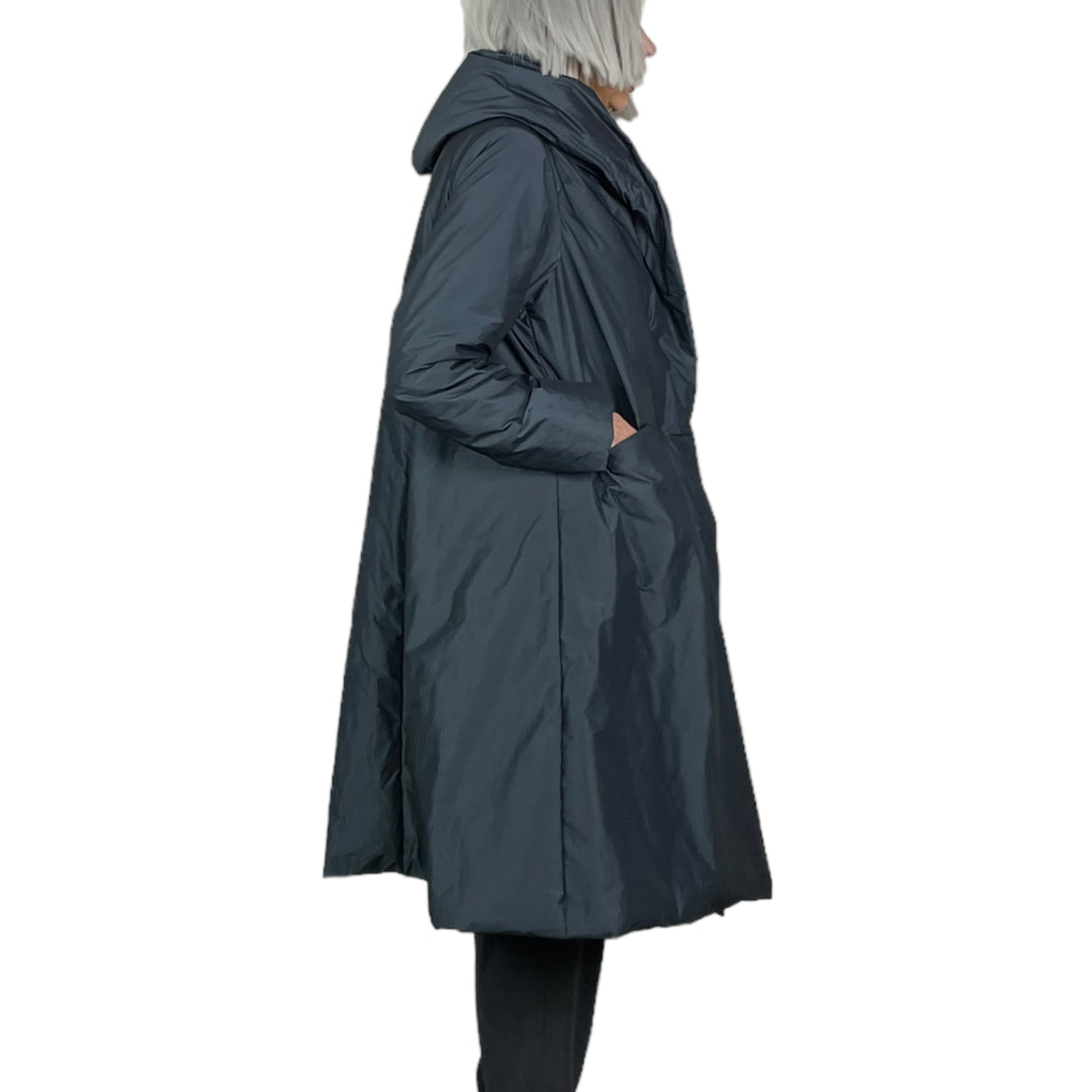 LONG HOODED PUFFER COAT