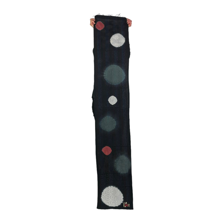 PATCH & CIRCLE PRINT SCARF