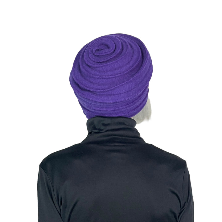 ALTONA SPIRAL KNIT WOOL BERET