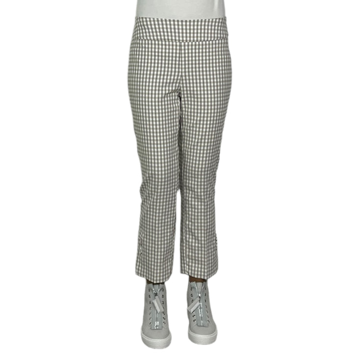 GINGHAM TECHNO CROP PANT