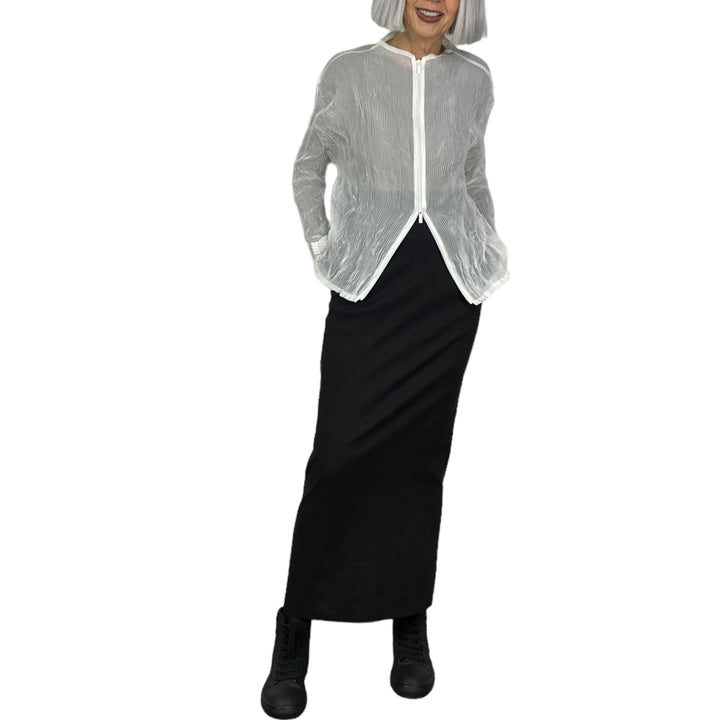 MEMBRANE LONG SLIM SKIRT