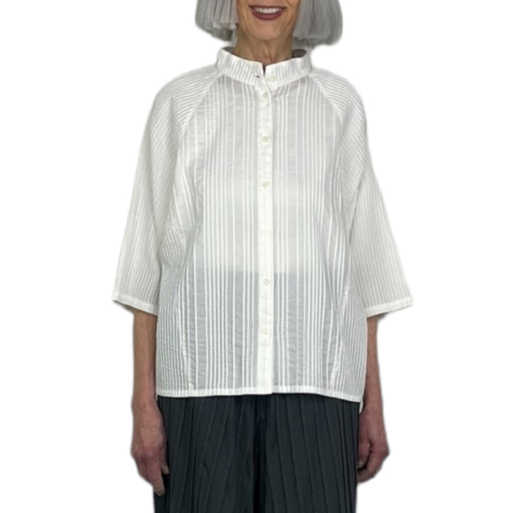 SHORT COTTON VOILE SHIRT