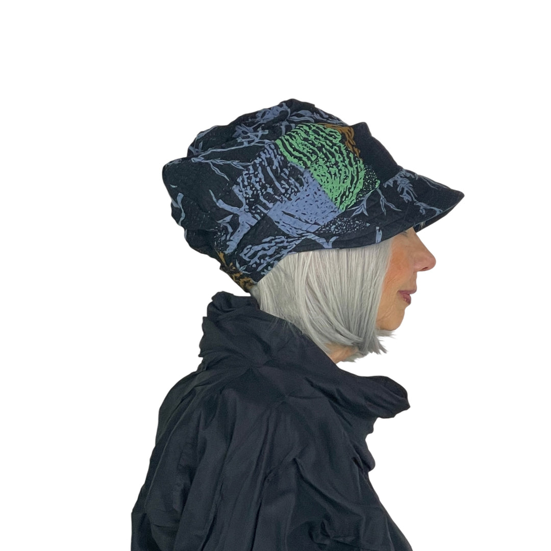 NIGHT FLOWER HALF BRIM HAT