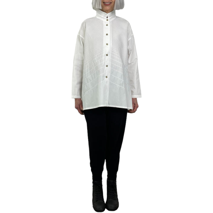 HI-LO BROADCLOTH LONG SHIRT